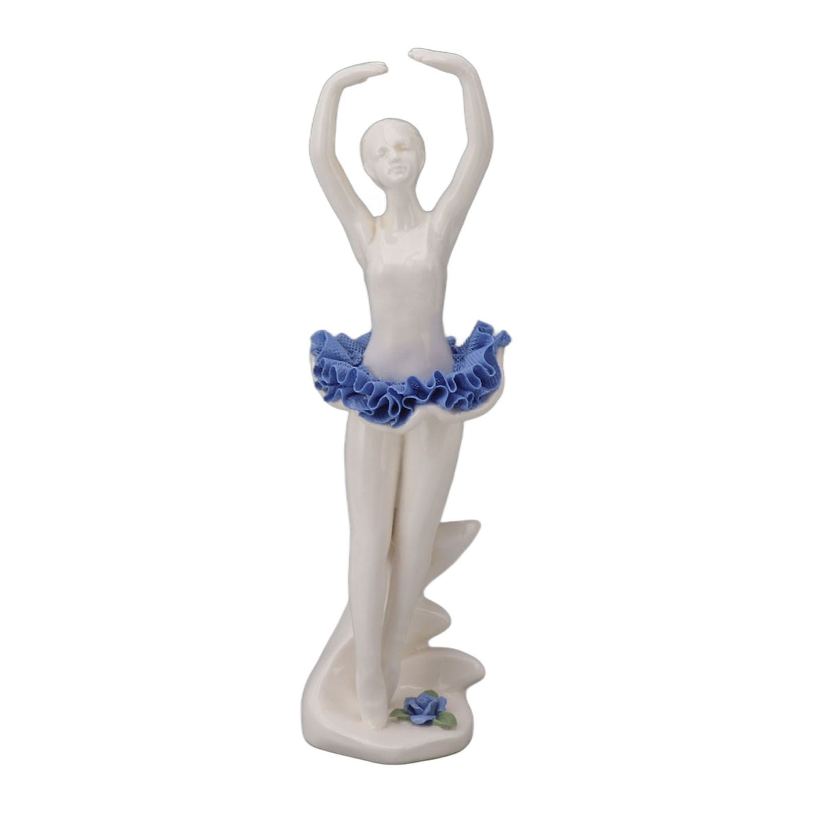 Ballerina Girl Figurine Ballet Dancer Statue Ceramic Sculpture Desk Ornament for Home Bookshelf Dinning Table Decoration