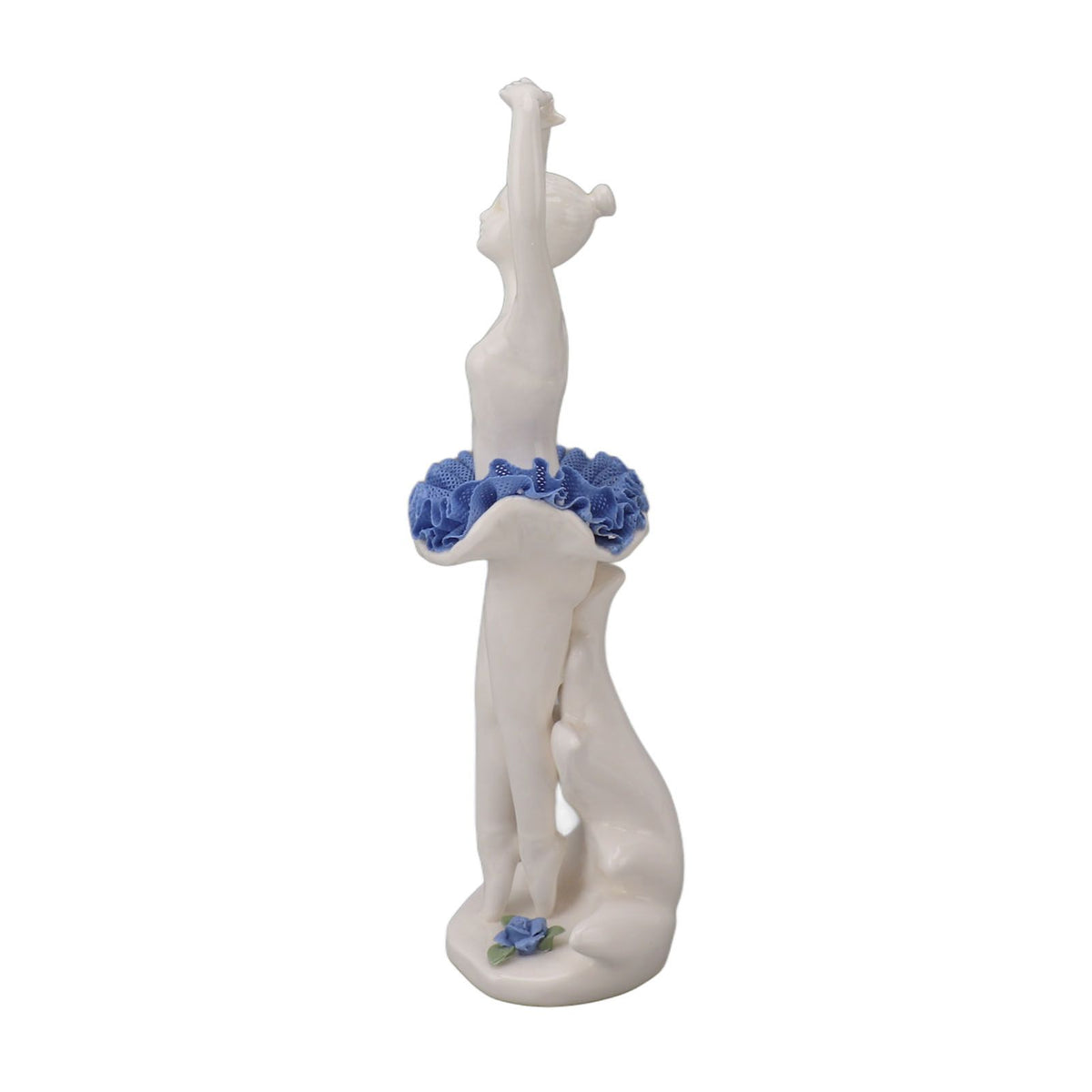 Ballerina Girl Figurine Ballet Dancer Statue Ceramic Sculpture Desk Ornament for Home Bookshelf Dinning Table Decoration