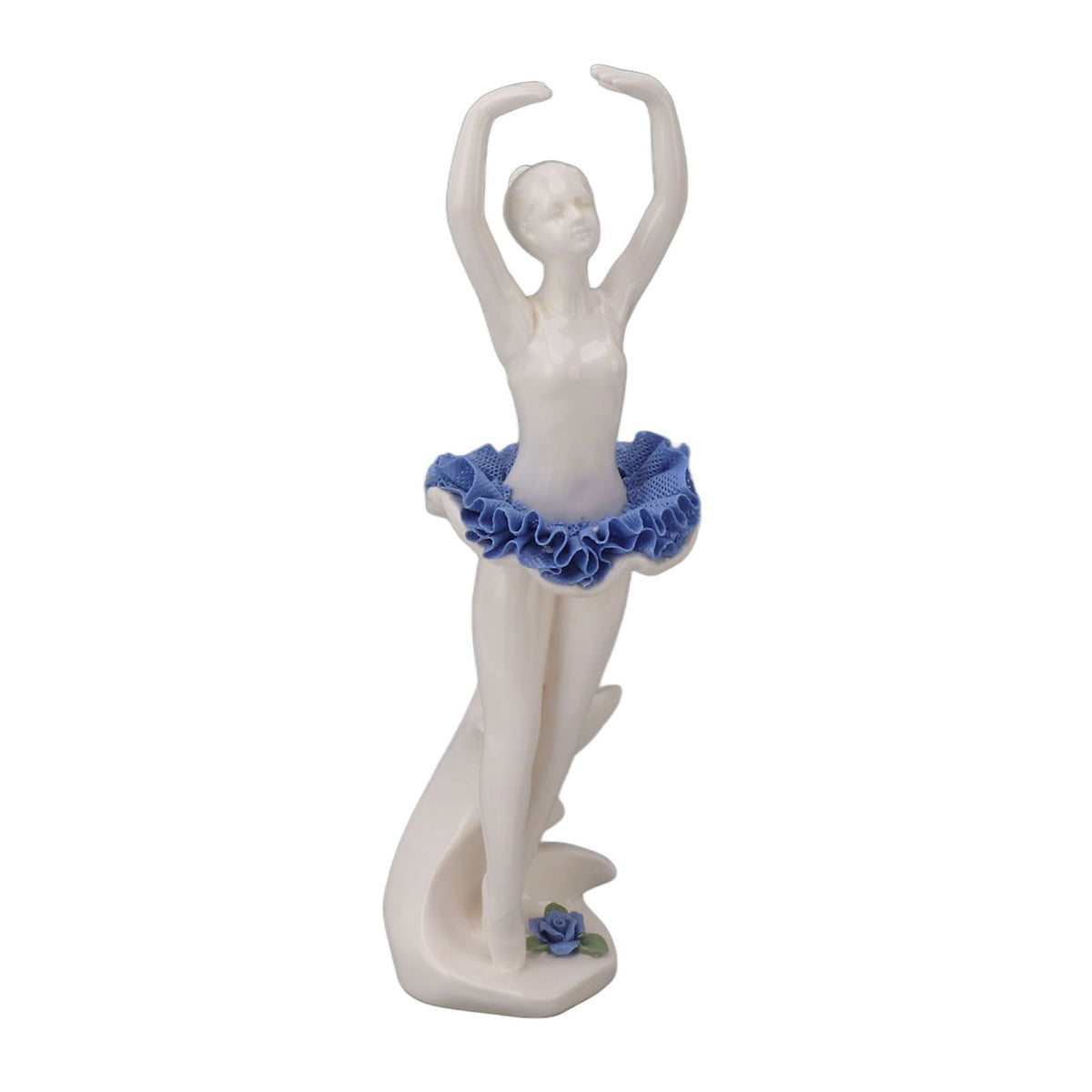 Ballerina Girl Figurine Ballet Dancer Statue Ceramic Sculpture Desk Ornament for Home Bookshelf Dinning Table Decoration