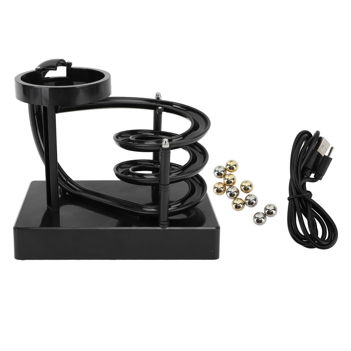 Perpetual Motion Marble Machine Educational Rechargeable Rolling Ball Perpetual Motion Toys Science Physics Gadget for Children Adult