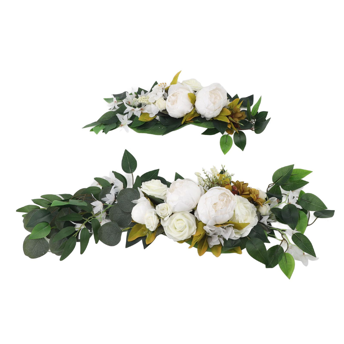 Wedding Arch Draping Artificial Flower Multifunctional Wedding Welcome Signs Floral Decoration White