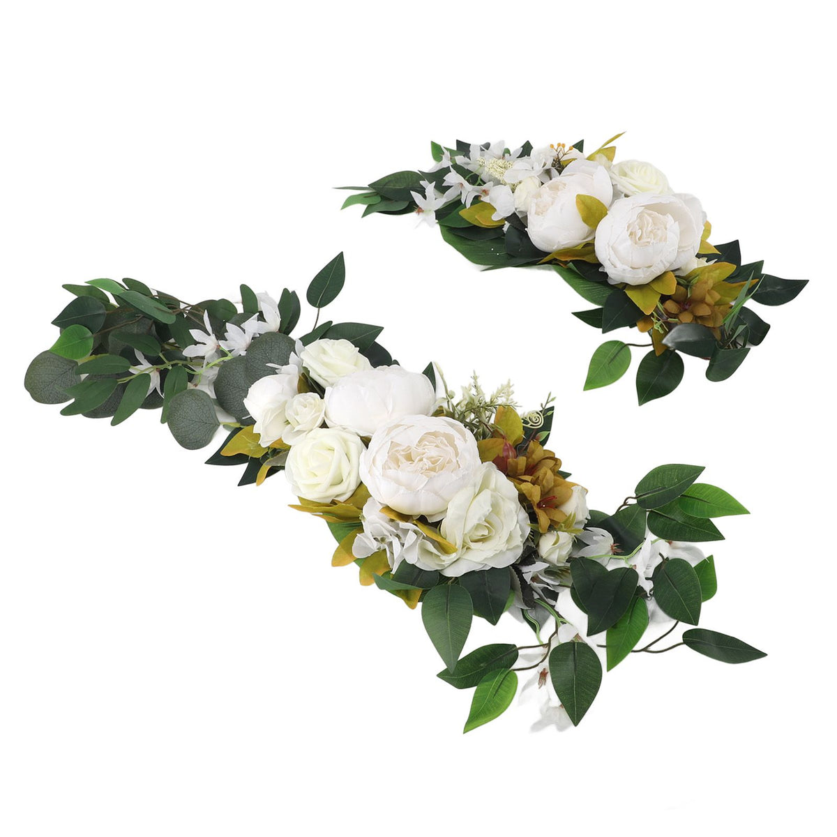 Wedding Arch Draping Artificial Flower Multifunctional Wedding Welcome Signs Floral Decoration White