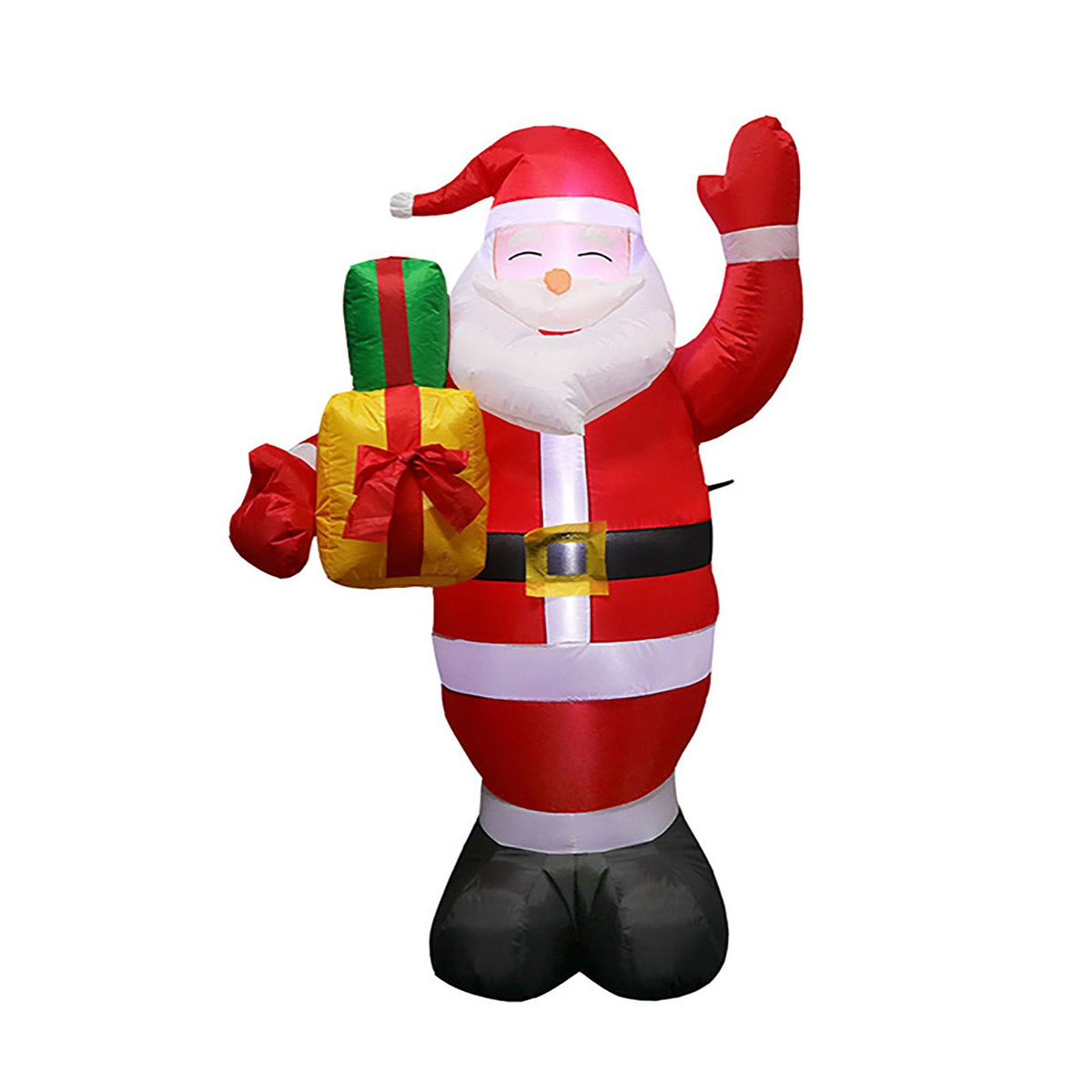 4.92ft Christmas Inflatable Santa Outdoor Decoration Blow Up Yard Standing Santa with Built in LED for Holiday Party Xmas Yard Garden Lawn Decor