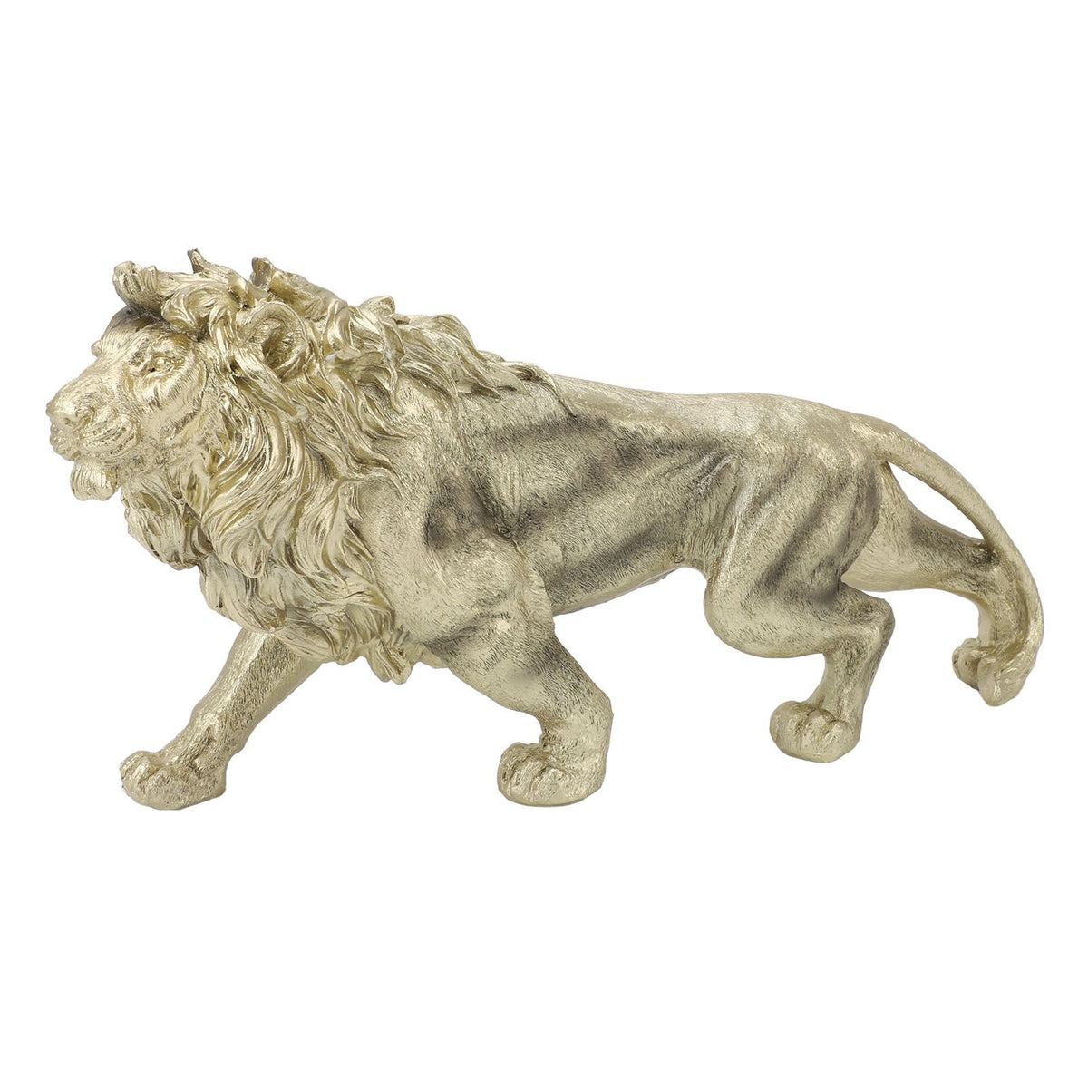 Lion Statue Figurine Modern Art Sculpture Handmade Polyresin Animal Statue for Office Home Decor Desk Accessories Decoration