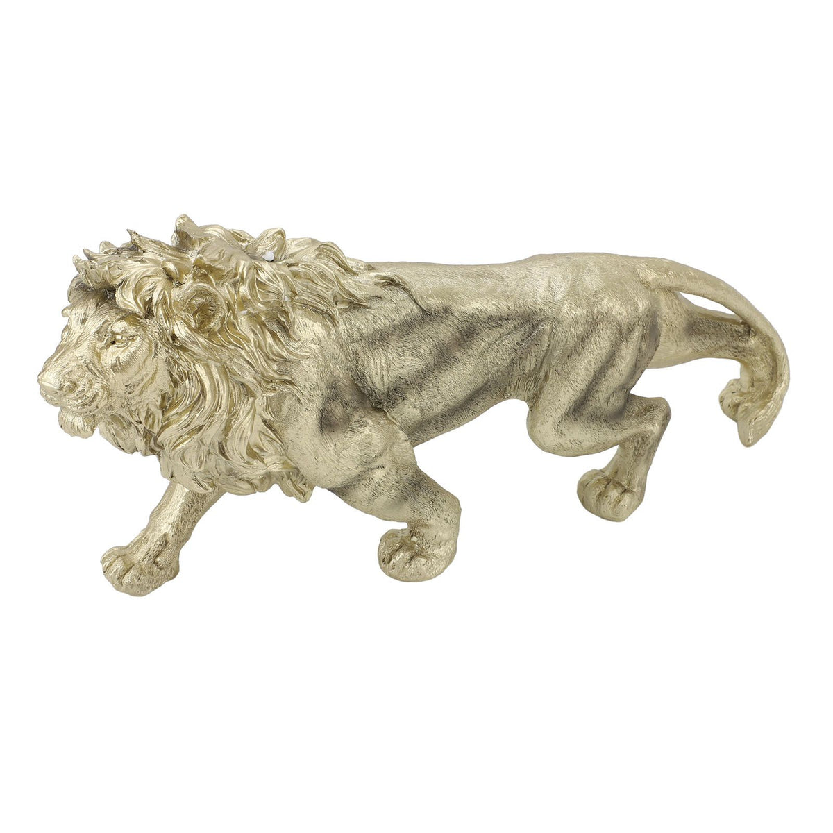 Lion Statue Figurine Modern Art Sculpture Handmade Polyresin Animal Statue for Office Home Decor Desk Accessories Decoration