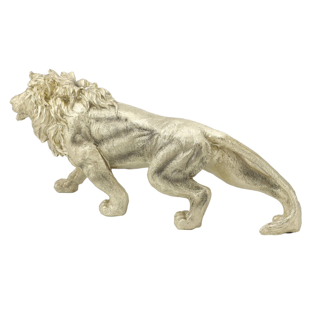 Lion Statue Figurine Modern Art Sculpture Handmade Polyresin Animal Statue for Office Home Decor Desk Accessories Decoration