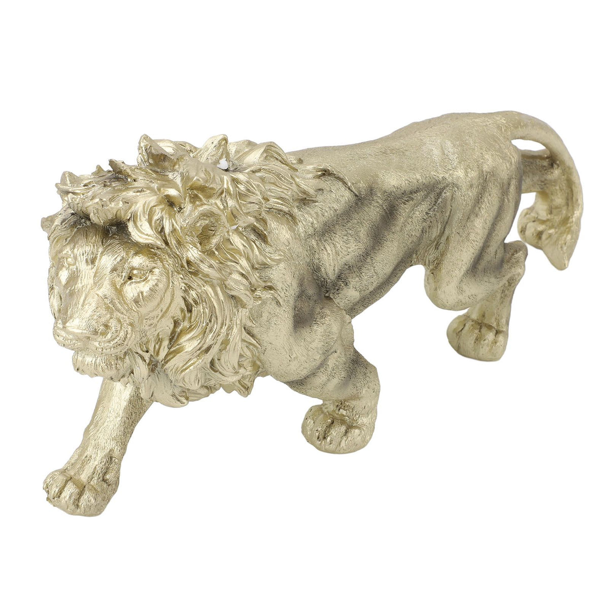 Lion Statue Figurine Modern Art Sculpture Handmade Polyresin Animal Statue for Office Home Decor Desk Accessories Decoration