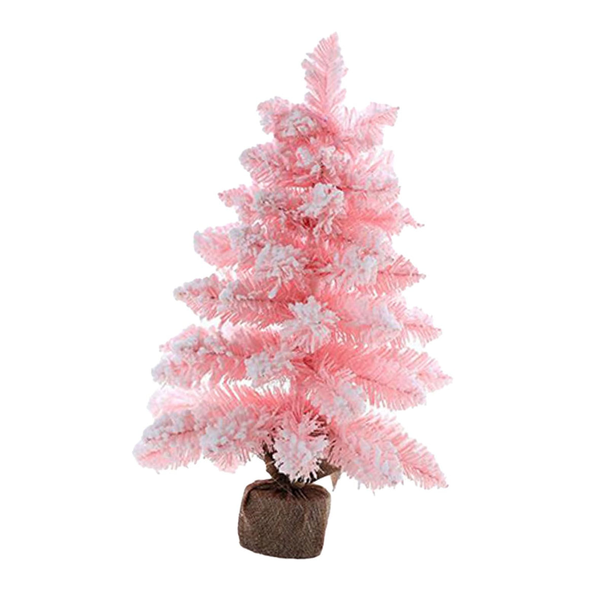 Desktop Xmas Tree Decorative Cute Lovely PVC Compact Mini Pink Xmas Tree for Home Coffee Shop