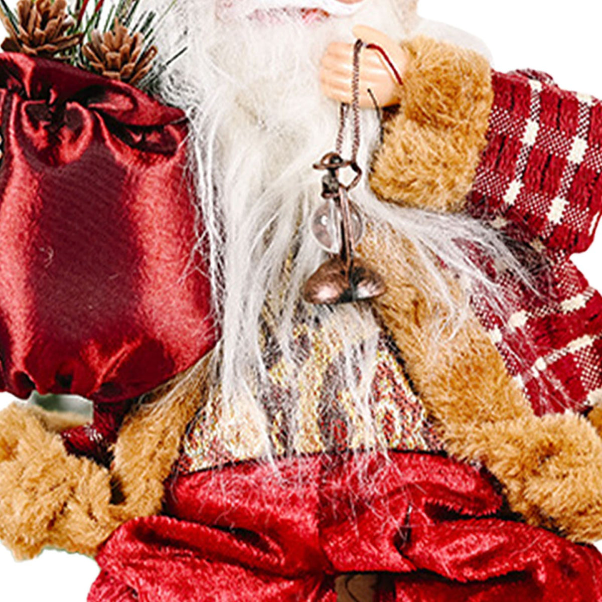 Santa Decoration Cute Image Santa Figurines Doll Toy Holiday Style Tabletop Santa Ornament for Party Home Desk Sitting Figure Oil Lamp Model