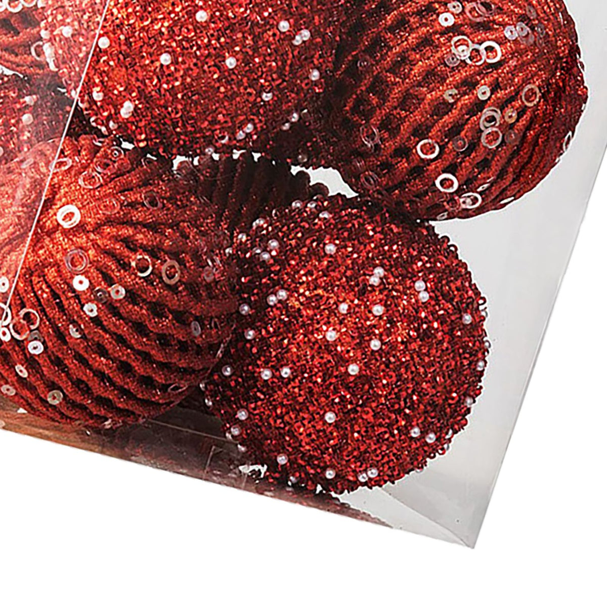 12pcs Xmas Ball Ornament Creative Lightweight Foam Xmas Tree Decorative Ball for Wedding Home Commercial Decoration Red