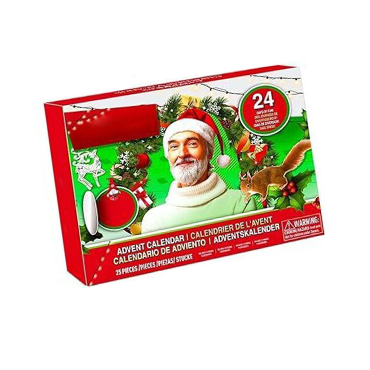 Xmas Advent Calendar Acrylic Xmas Blind Box Countdown Calendar for Holiday and Festival