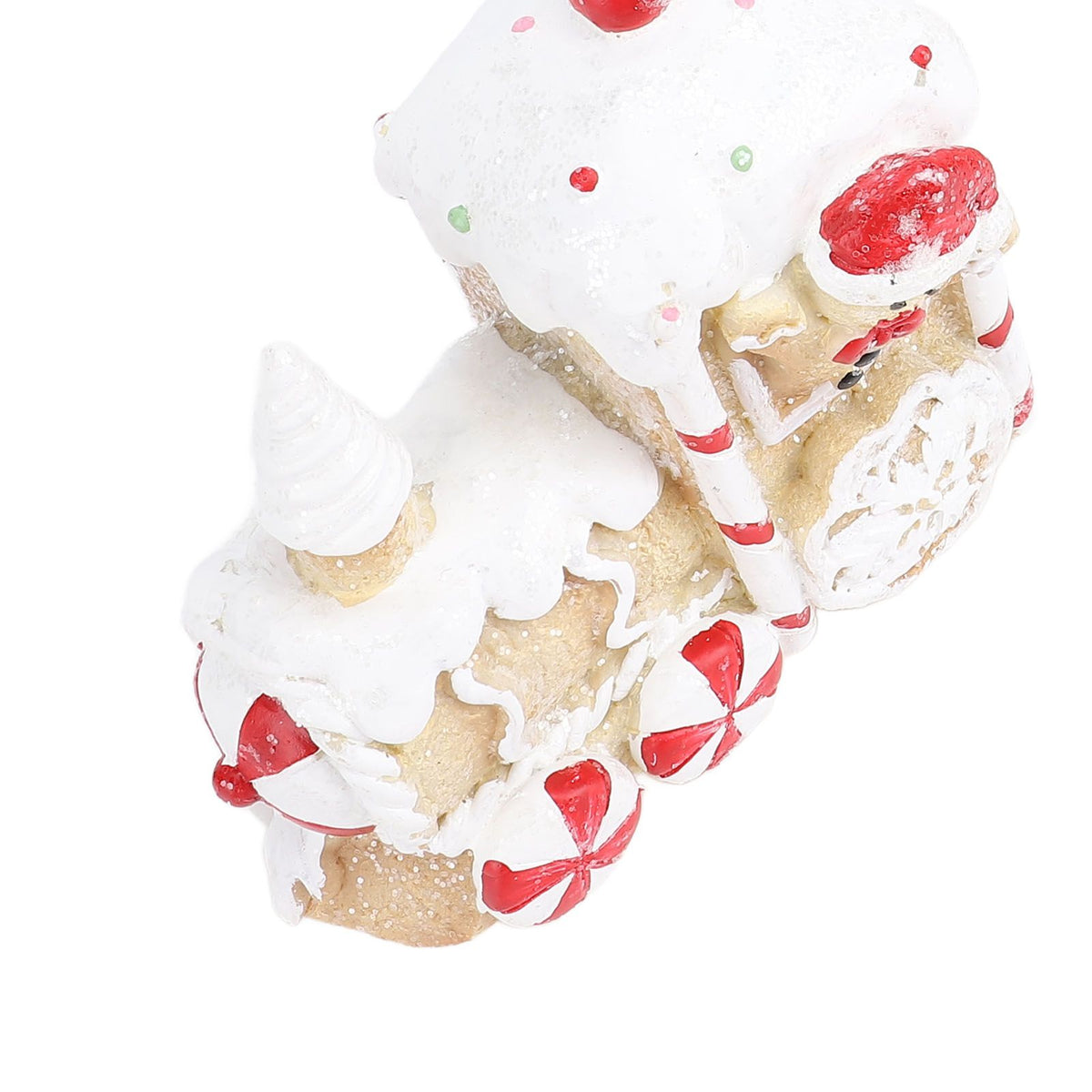 Xmas Train Three Part Resin Creative Cute Fade Resistant Xmas Train Figurine for Decoration