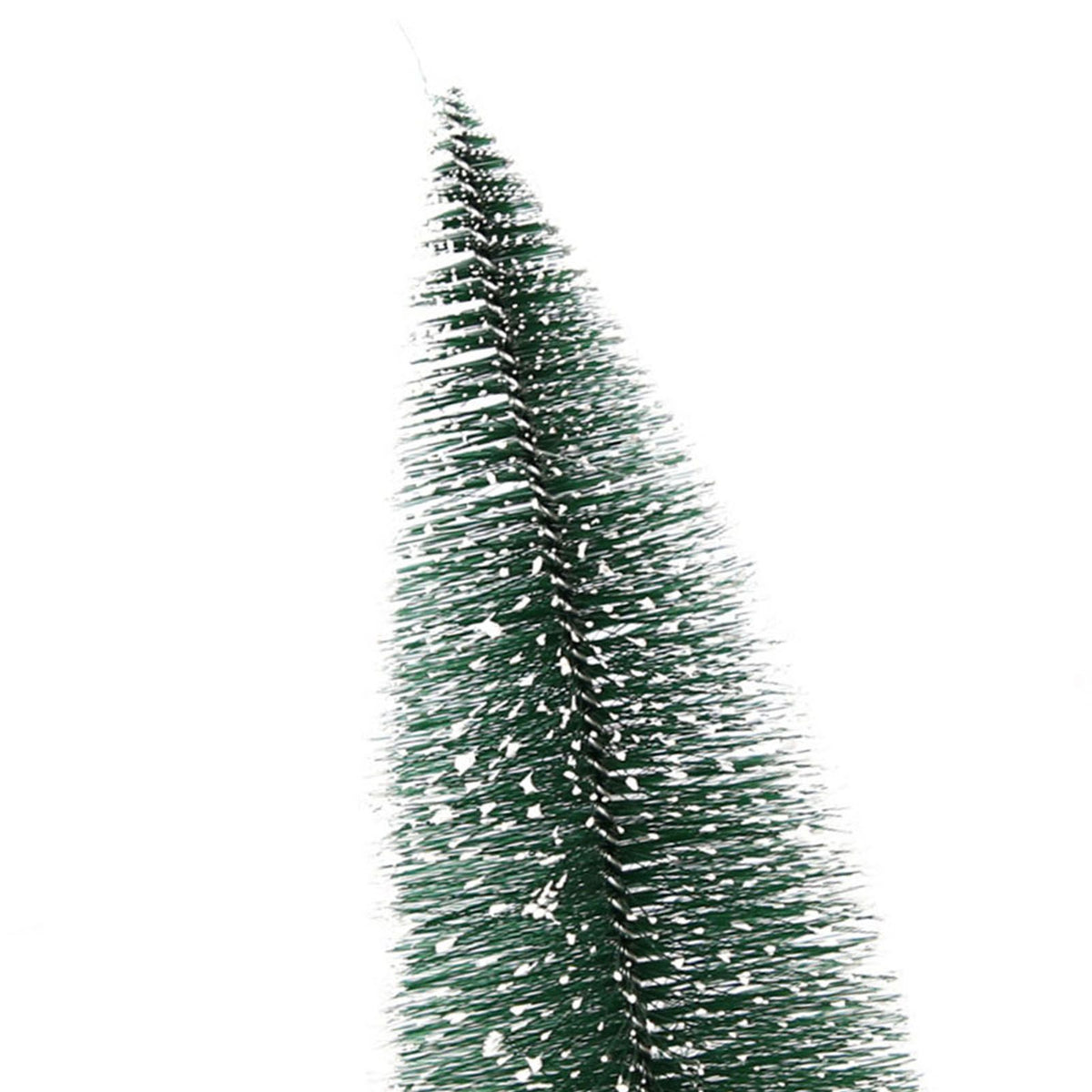 15 Pcs Miniature Xmas Tree White Snow Home Decoration Multi Purpose Desktop Mini Pine Tree for Indoor Party 5.9in