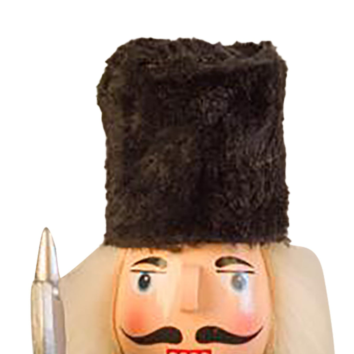 Nutcracker Figurine Exquisite Xmas Themed Wooden Nutcracker Ornament for Wine Cabinet Desk Blue Soldier with An Axe