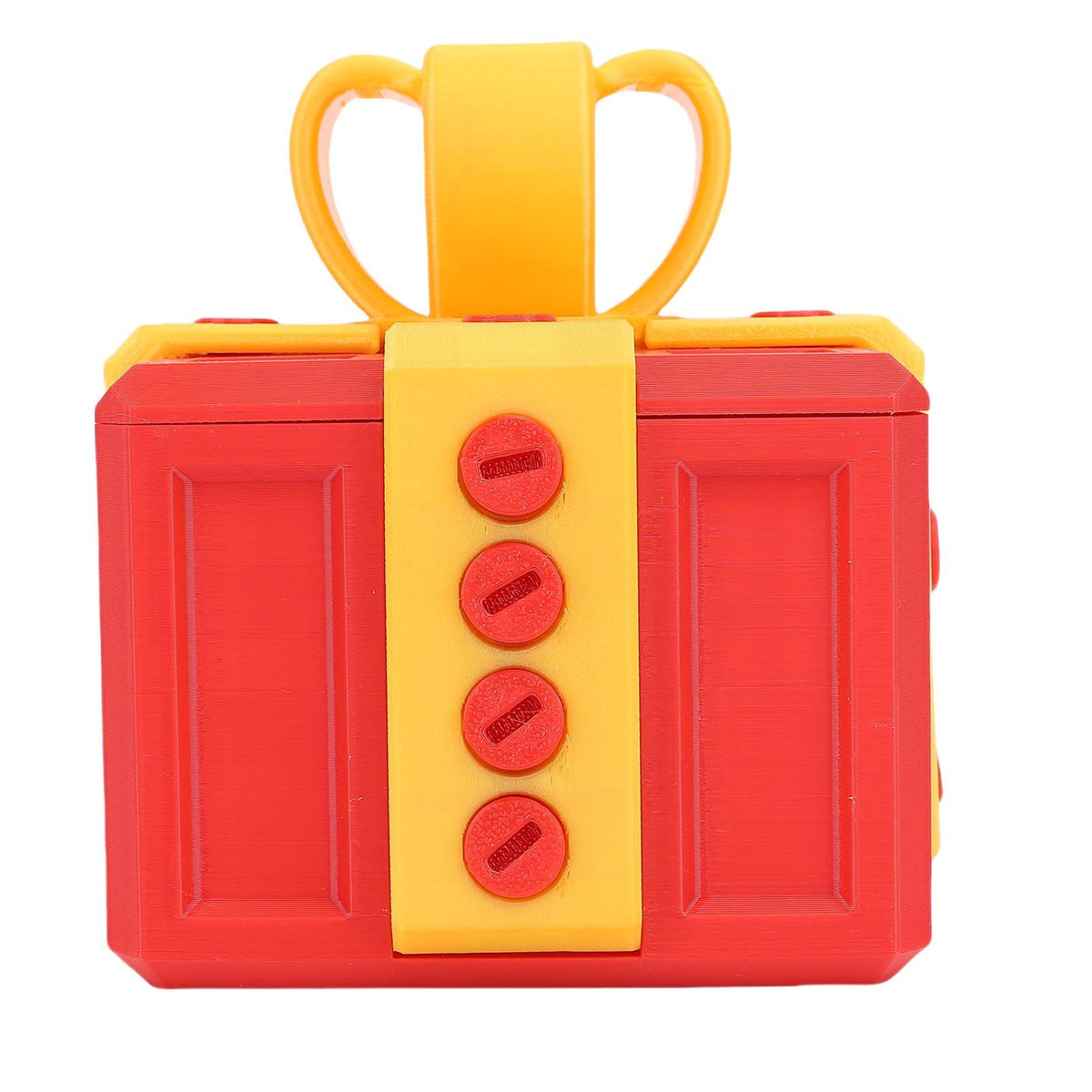 Annoying Present Box with Screws Prank Screw Box Funny 3D Printed Present Box for Xmas Birthday Holiday 3.9 X 3.9in Red Gold