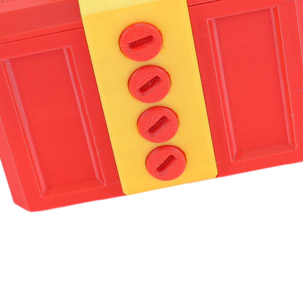 Annoying Present Box with Screws Prank Screw Box Funny 3D Printed Present Box for Xmas Birthday Holiday 3.9 X 3.9in Red Gold