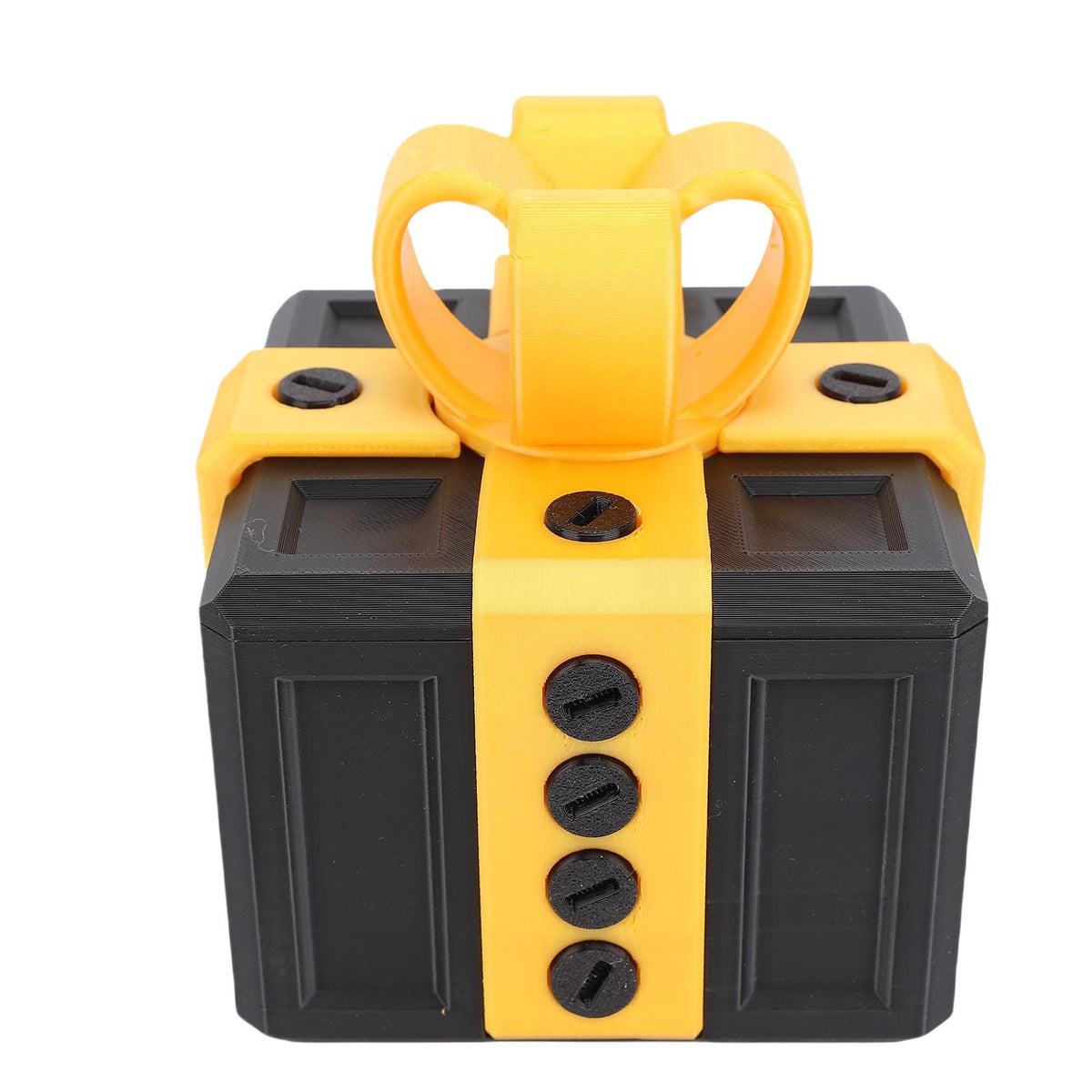 Annoying Present Box with Screws Prank Screw Box Funny 3D Printed Present Box for Xmas Birthday Holiday 3.9 X 3.9in Black Gold