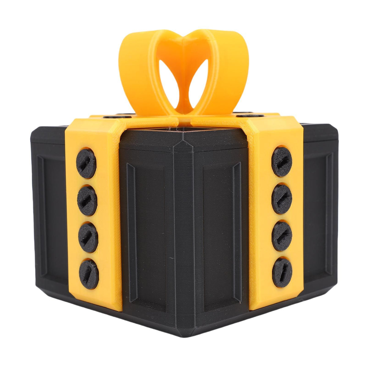 Annoying Present Box with Screws Prank Screw Box Funny 3D Printed Present Box for Xmas Birthday Holiday 3.9 X 3.9in Black Gold
