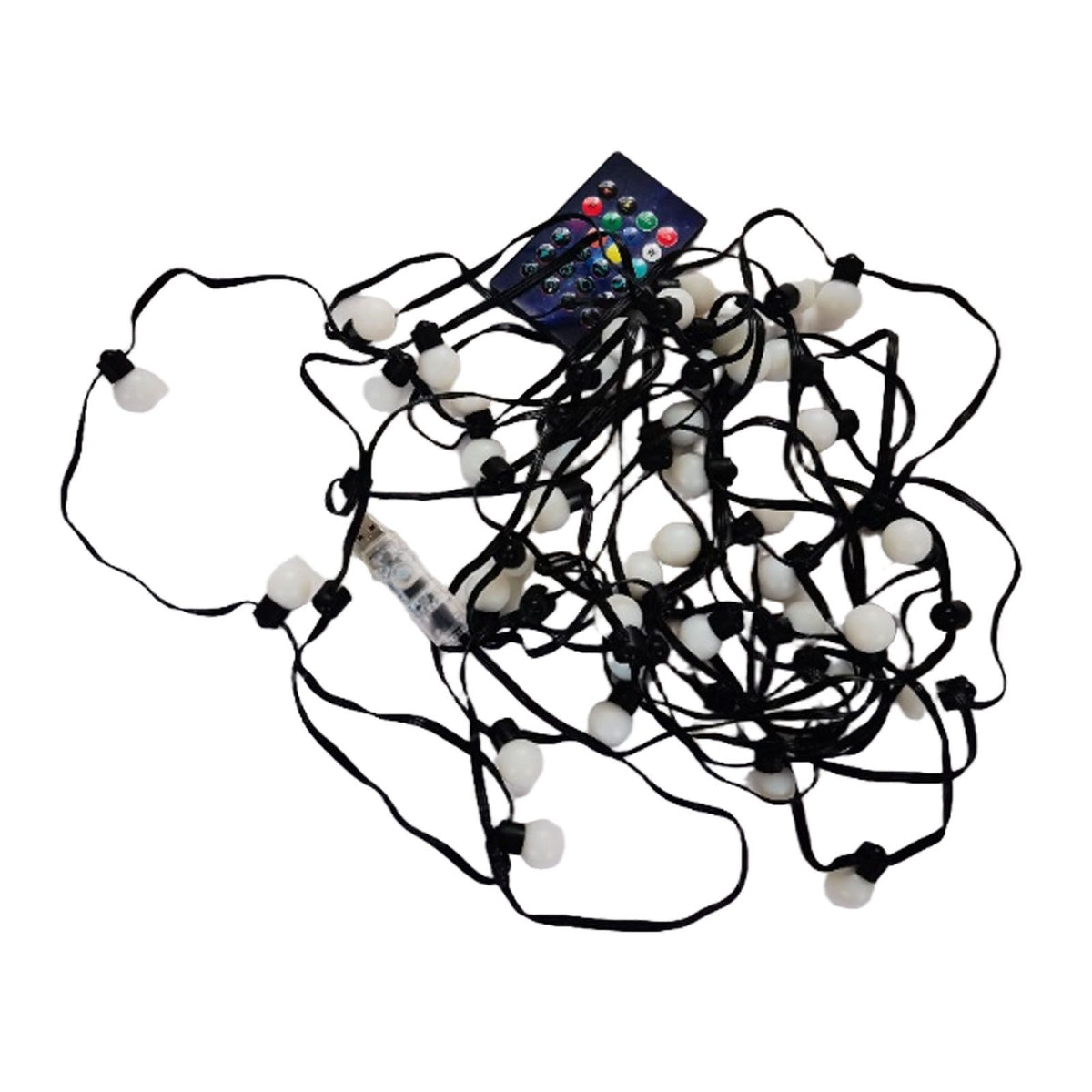32.8ft String Lights 50 Beads IP65 Water Proof APP Remote Control Music Sync RGB Patio Lights for Xmas Outdoor Decoration