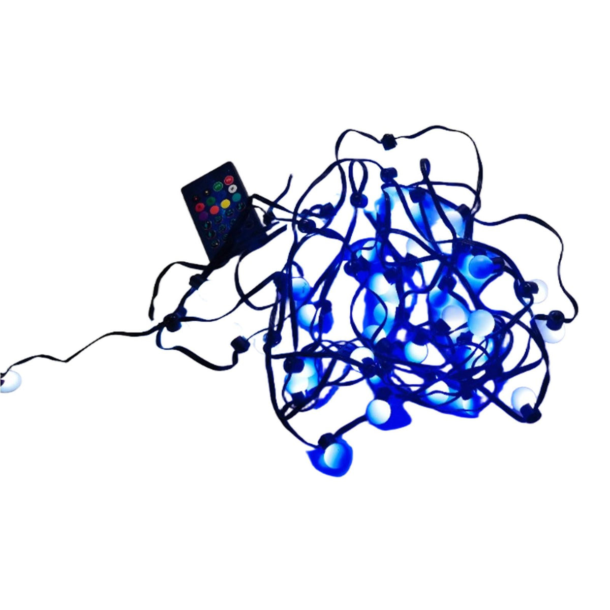 32.8ft String Lights 50 Beads IP65 Water Proof APP Remote Control Music Sync RGB Patio Lights for Xmas Outdoor Decoration