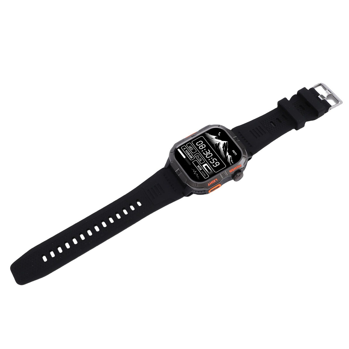 Smart Watch Fitness Tracker IP68 Water Proof Health Tracker Watch with 2.01 Inch HD Display Multiple Sports Modes for Sleep Monitoring Black