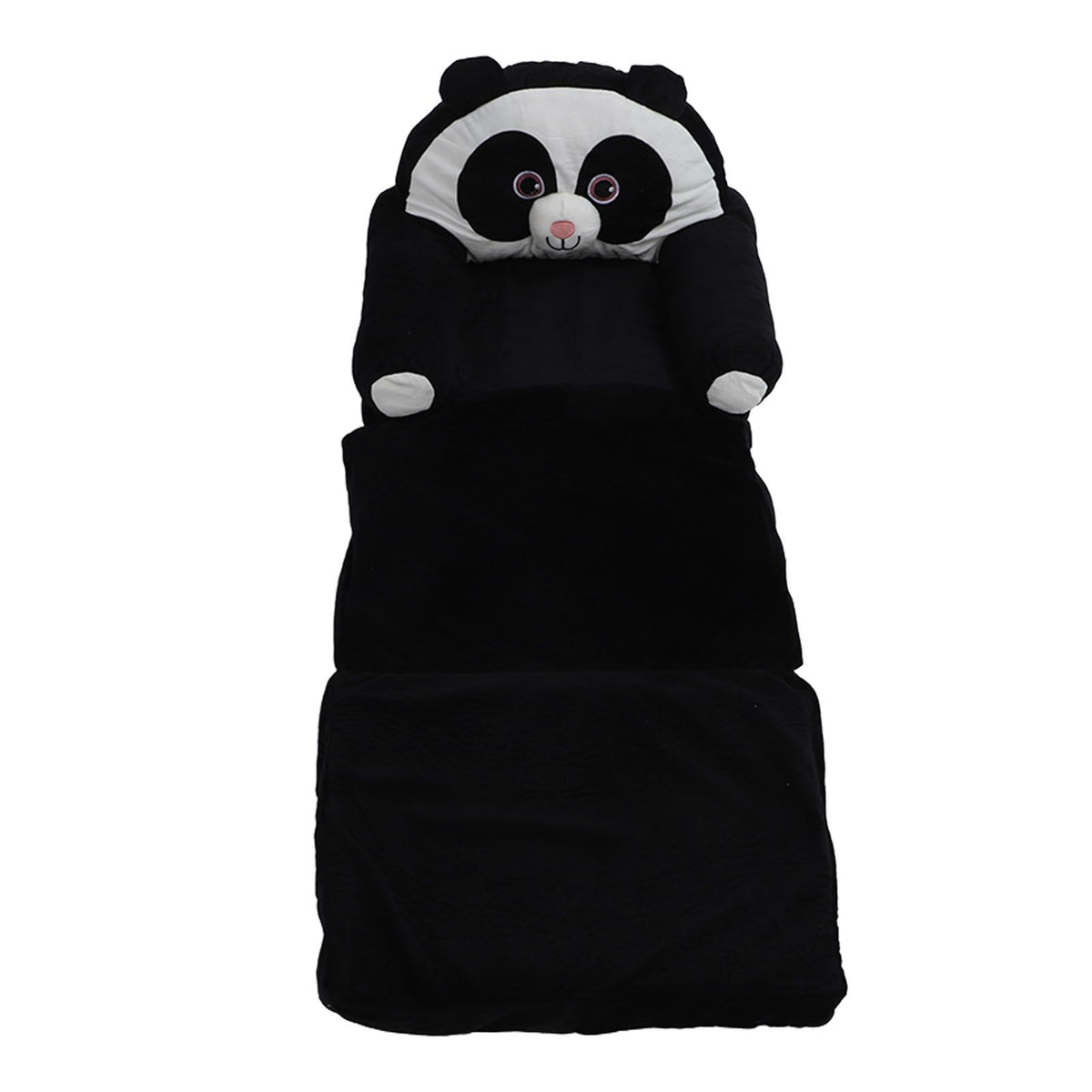 Foldable Kids Sofa Cute Cartoon Design Short Plush Soft Comfortable Portable Children Couch for Home Panda