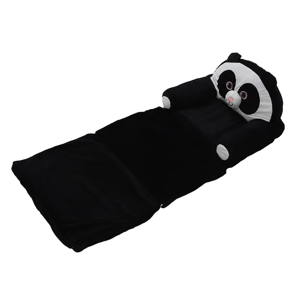 Foldable Kids Sofa Cute Cartoon Design Short Plush Soft Comfortable Portable Children Couch for Home Panda