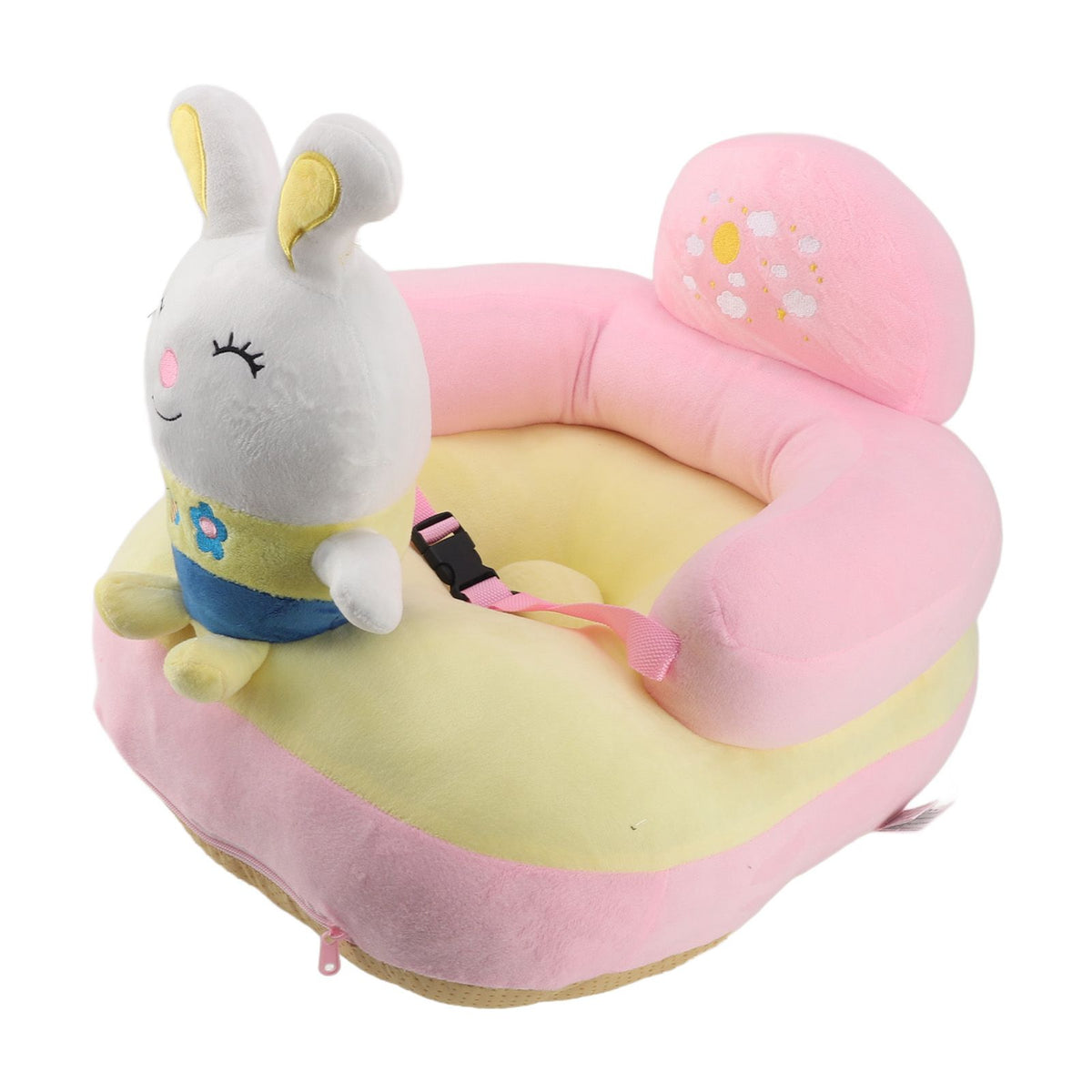 Learning Sitting Chair Sofa Prevents Falling Over Adjustable Angle Portable Safe Reliable Plush for Infants Toddlers Rabbit