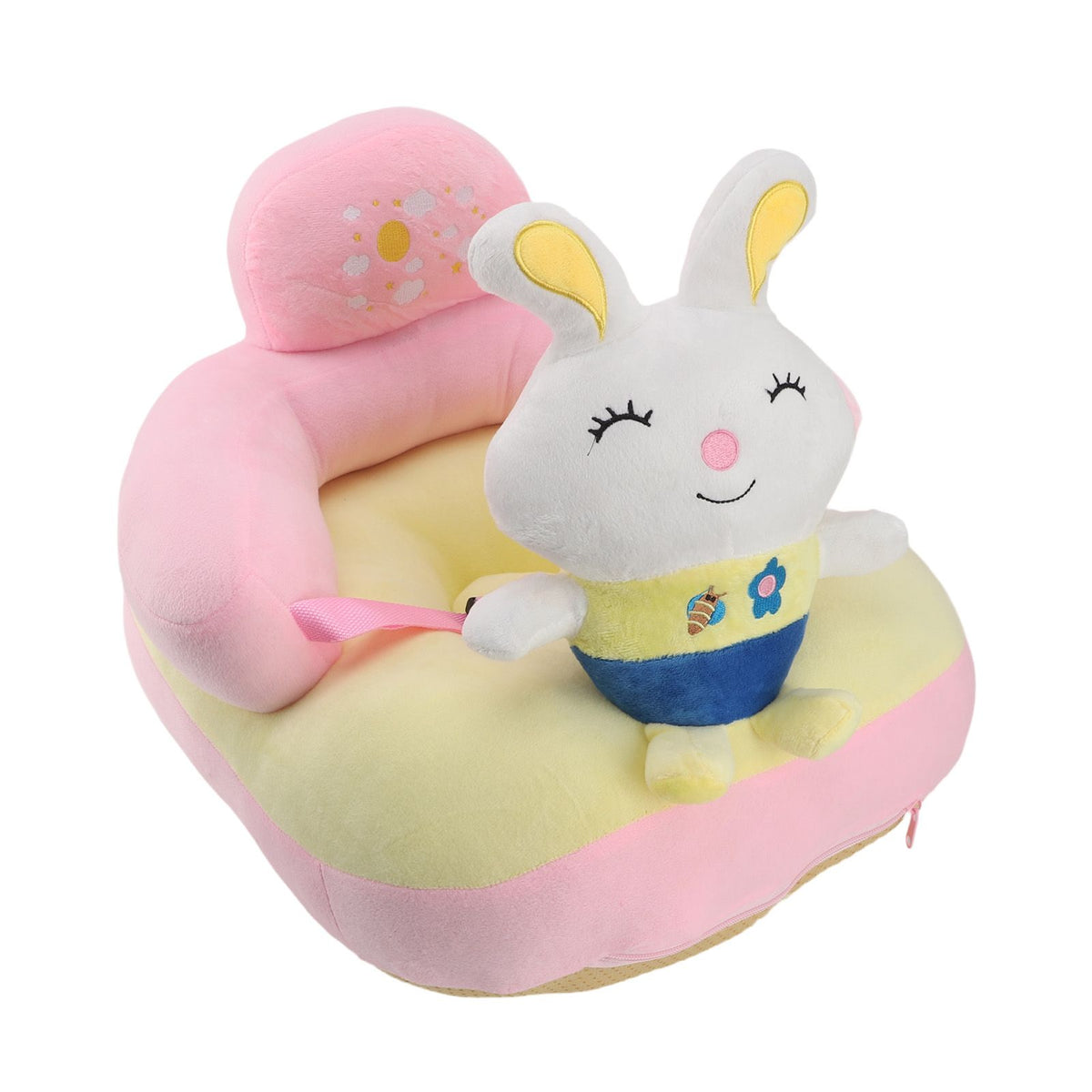 Learning Sitting Chair Sofa Prevents Falling Over Adjustable Angle Portable Safe Reliable Plush for Infants Toddlers Rabbit