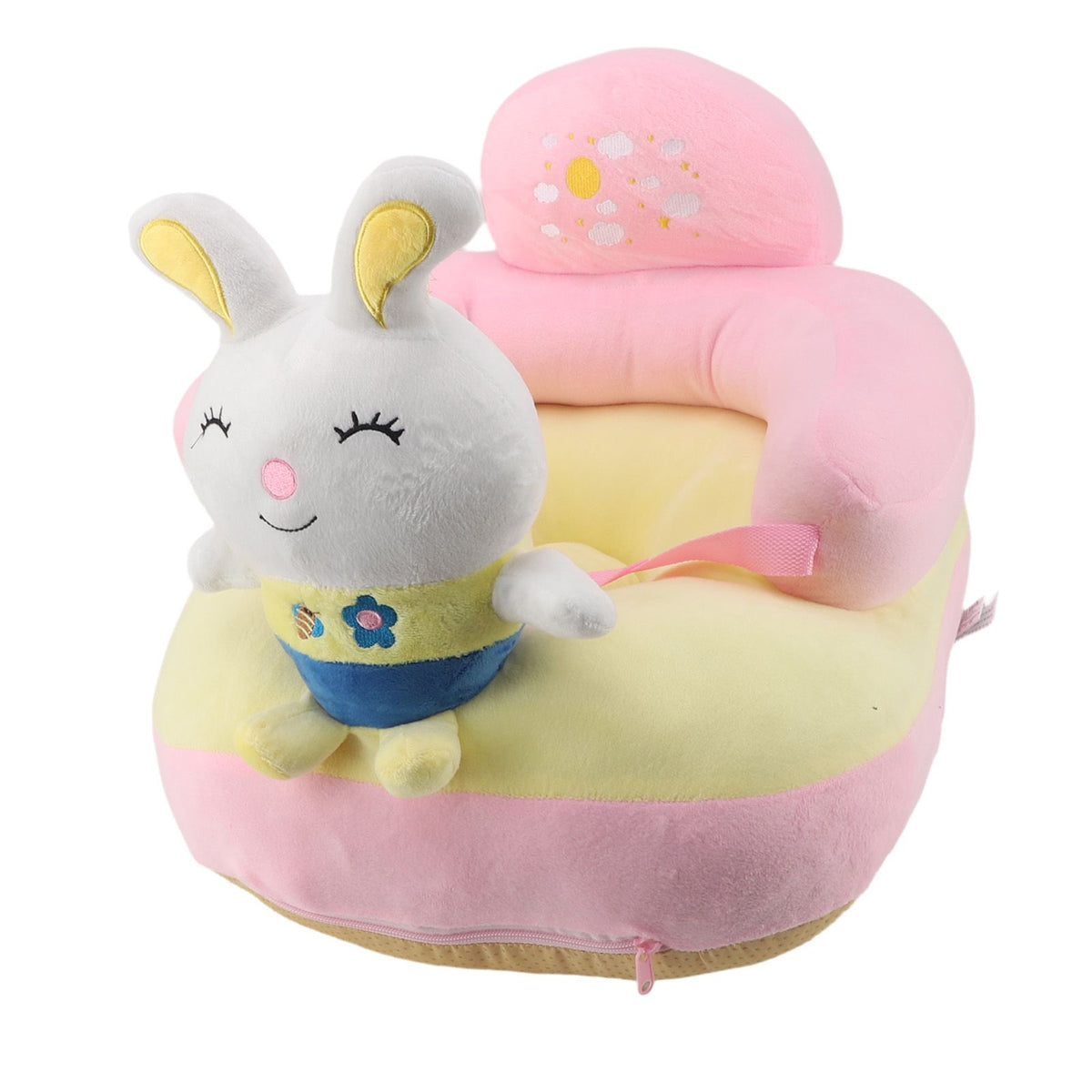 Learning Sitting Chair Sofa Prevents Falling Over Adjustable Angle Portable Safe Reliable Plush for Infants Toddlers Rabbit