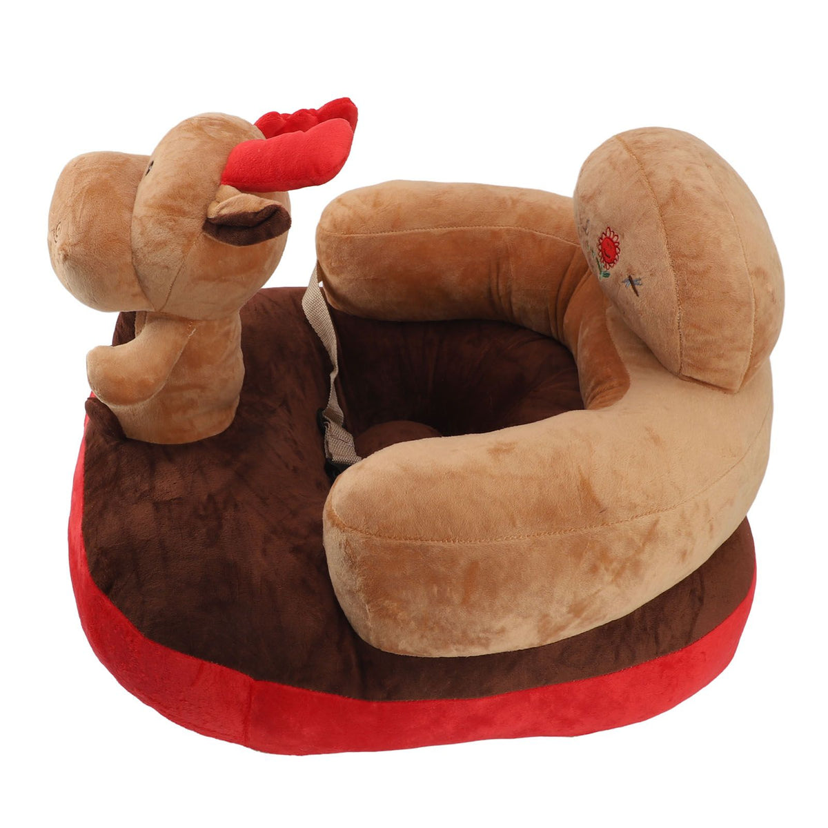 Baby Support Sofa Chair Non Slip Anti Tipping Adjustable Angle Plush Infant Learning Seat Sofa Elk