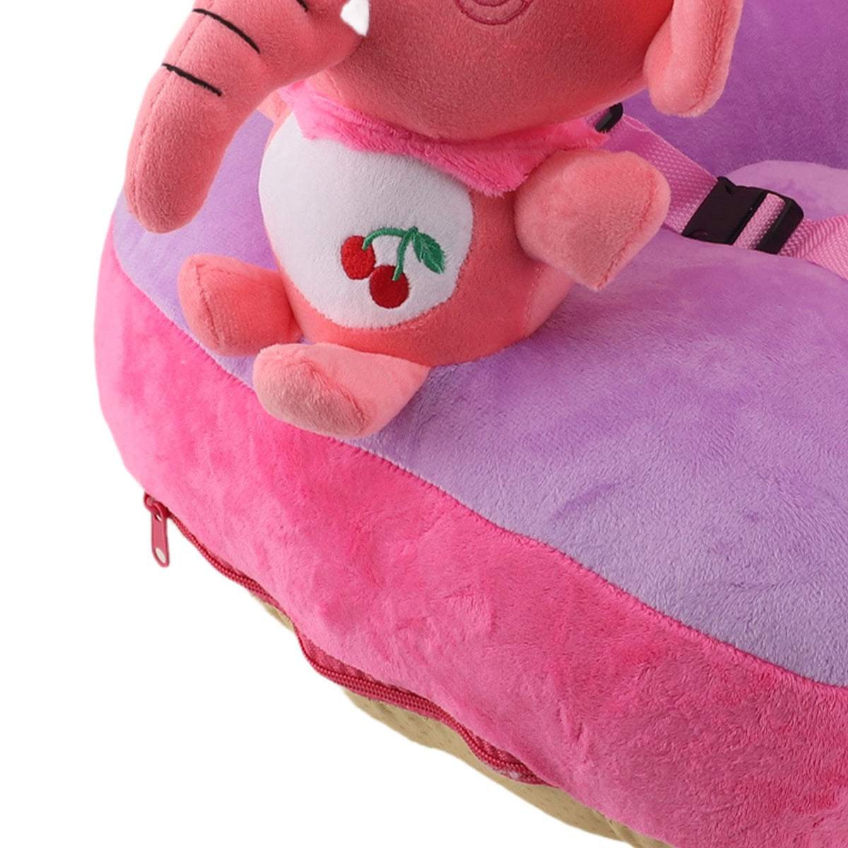 Cartoon Baby Support Seat Plush Adjustable Stable Children Learn Sitting Seat for Home Calf Elephant
