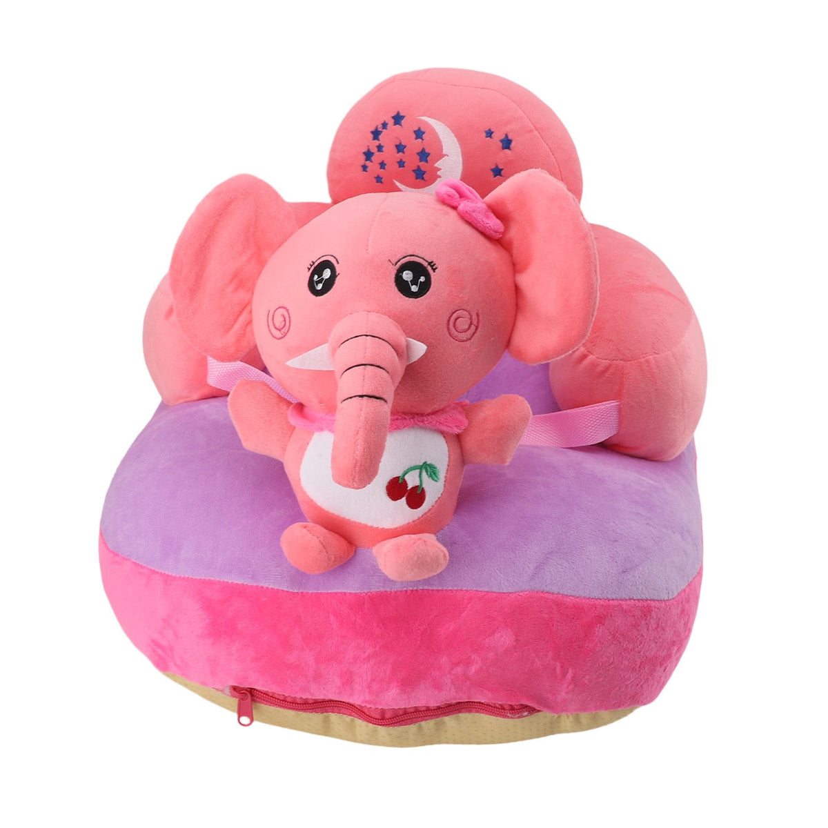 Cartoon Baby Support Seat Plush Adjustable Stable Children Learn Sitting Seat for Home Calf Elephant