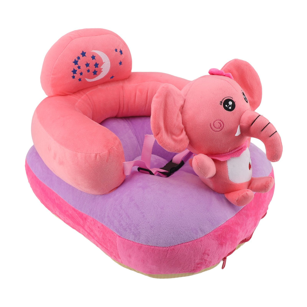 Cartoon Baby Support Seat Plush Adjustable Stable Children Learn Sitting Seat for Home Calf Elephant
