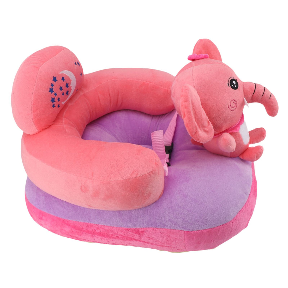 Cartoon Baby Support Seat Plush Adjustable Stable Children Learn Sitting Seat for Home Calf Elephant