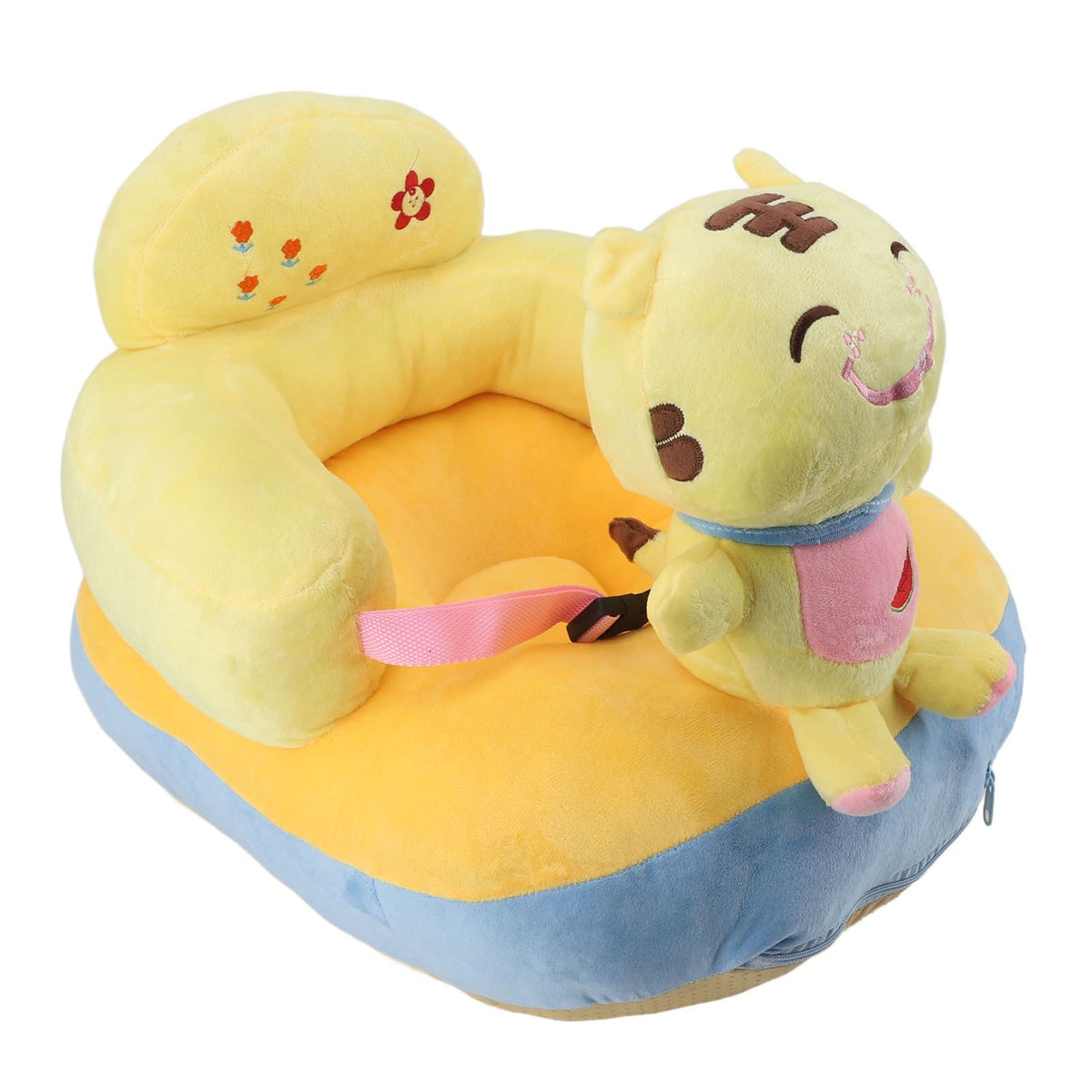 Learning Sitting Chair Prevents Falls Adjustable Angle Portable Safe Super Soft Plush Baby Support Seat Tiger