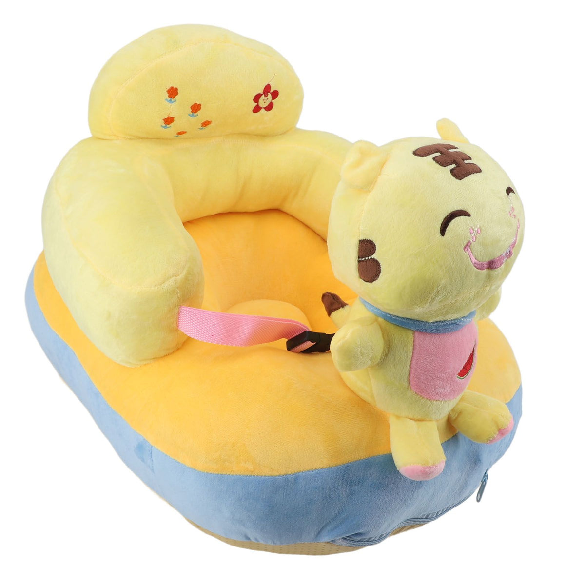 Learning Sitting Chair Prevents Falls Adjustable Angle Portable Safe Super Soft Plush Baby Support Seat Tiger