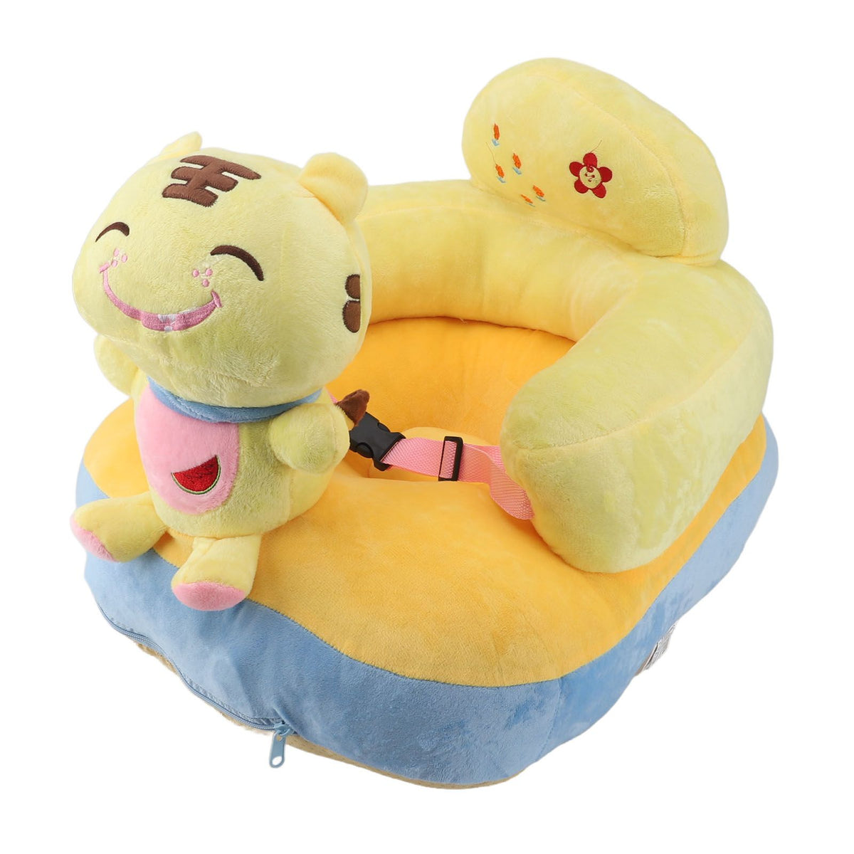 Learning Sitting Chair Prevents Falls Adjustable Angle Portable Safe Super Soft Plush Baby Support Seat Tiger
