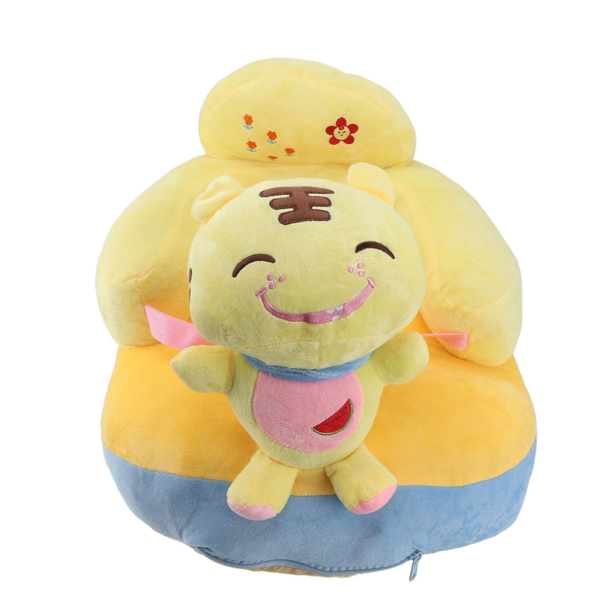 Learning Sitting Chair Prevents Falls Adjustable Angle Portable Safe Super Soft Plush Baby Support Seat Tiger