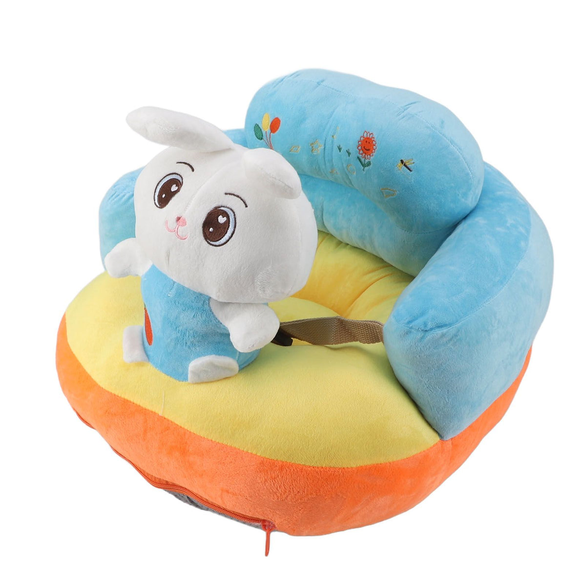 Learning Sitting Chair Prevents Falls Adjustable Angle Portable Safe Super Soft Plush Baby Support Seat Bunny Baby