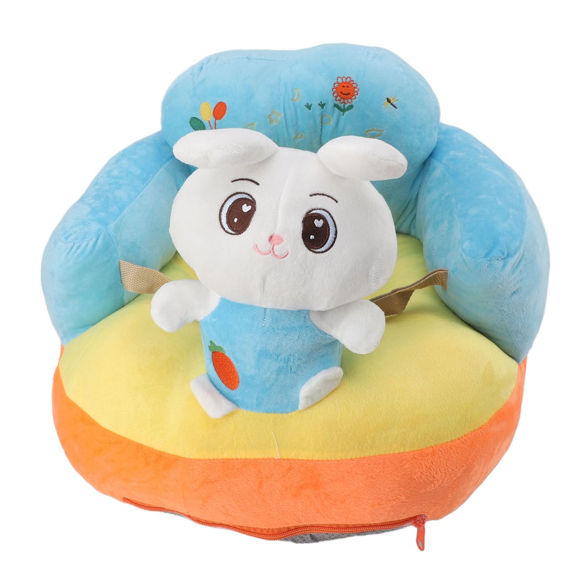 Learning Sitting Chair Prevents Falls Adjustable Angle Portable Safe Super Soft Plush Baby Support Seat Bunny Baby