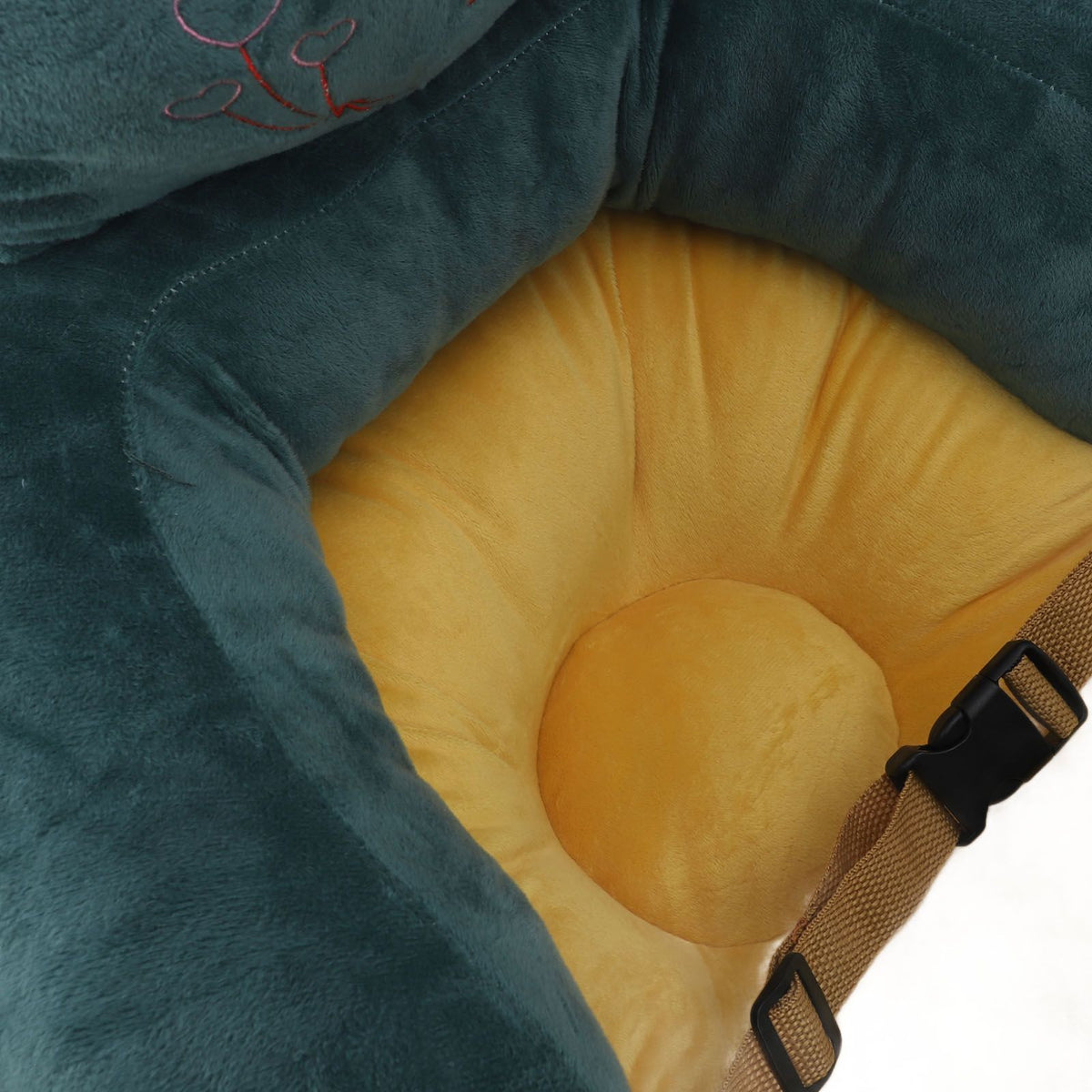 Learning Sitting Chair Prevents Falls Adjustable Angle Portable Safe Super Soft Plush Baby Support Seat Green Dinosaur
