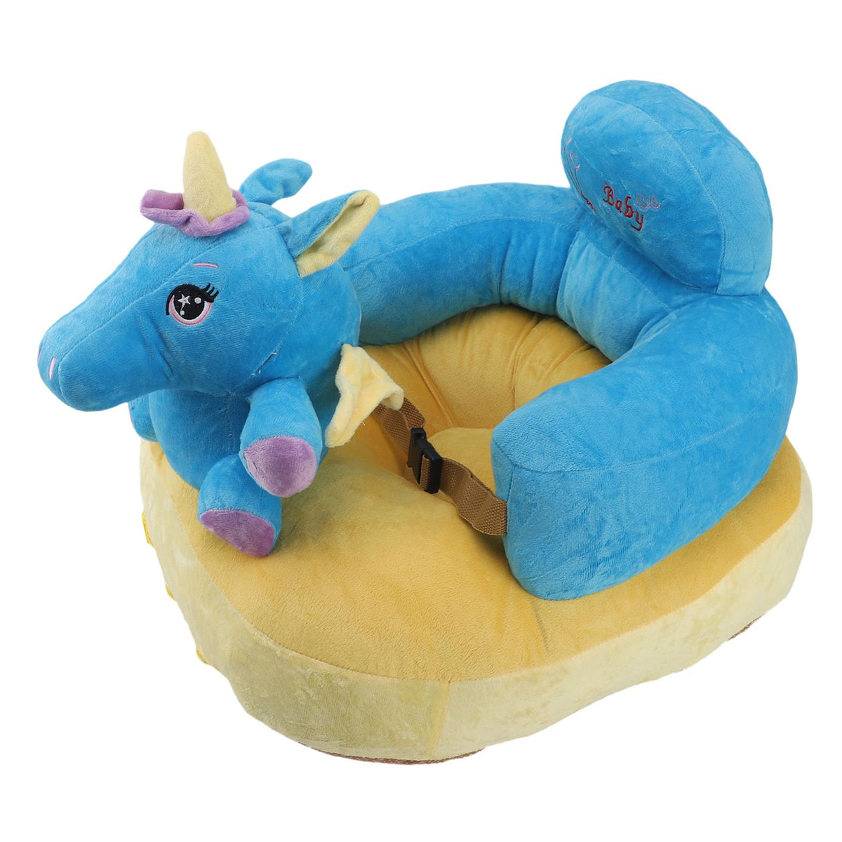 Baby Support Sofa Adjustable Angle Stable Electric Infant Sit Up Chair Floor Seat Plush Lounger for Household Horse