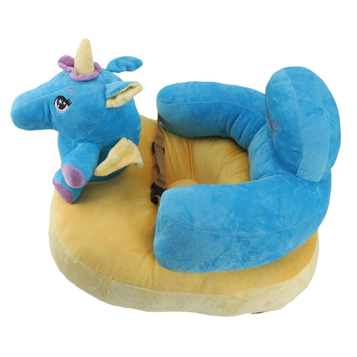 Baby Support Sofa Adjustable Angle Stable Electric Infant Sit Up Chair Floor Seat Plush Lounger for Household Horse