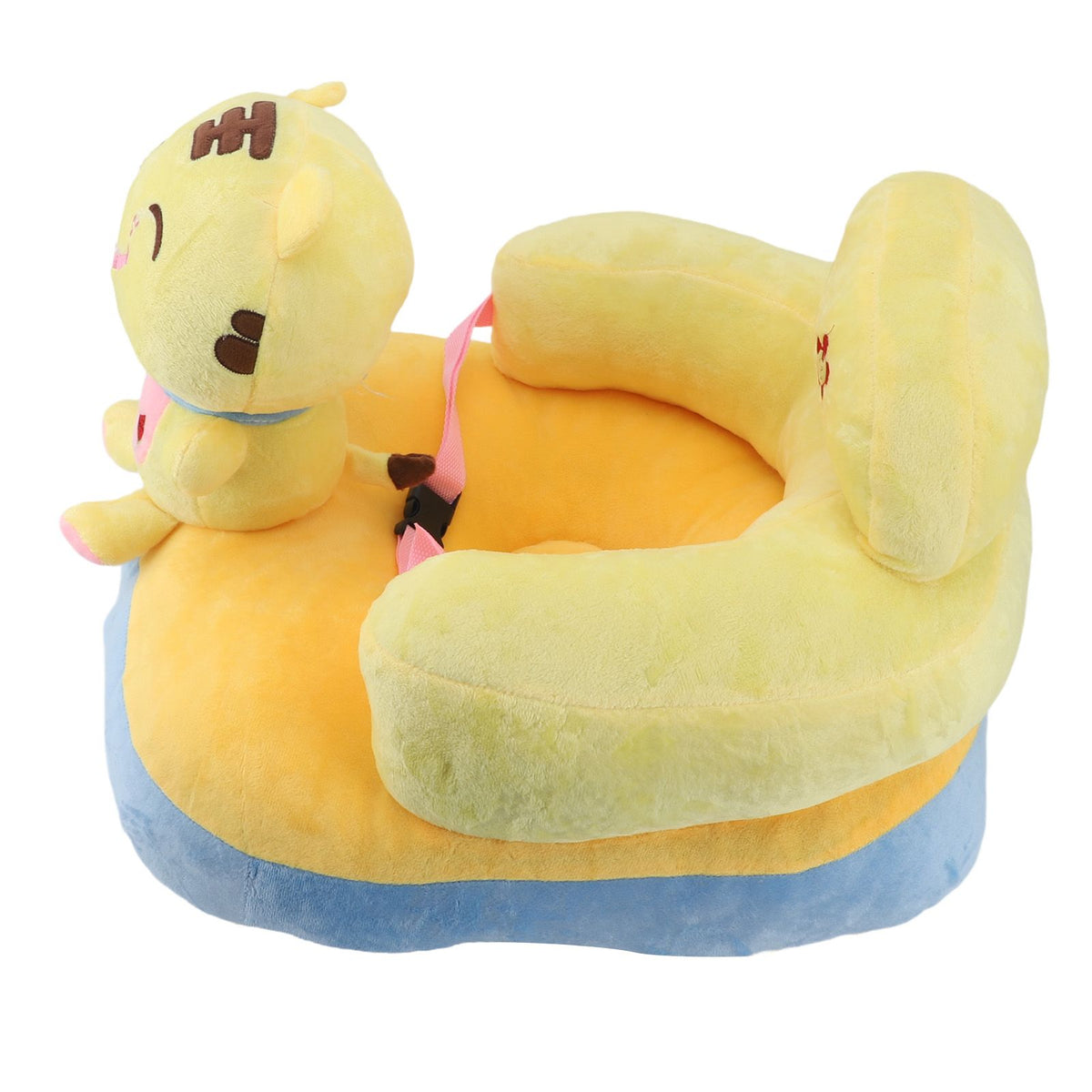 Baby Support Sofa Adjustable Angle Stable Electric Infant Sit Up Chair Floor Seat Plush Lounger for Household Tiger