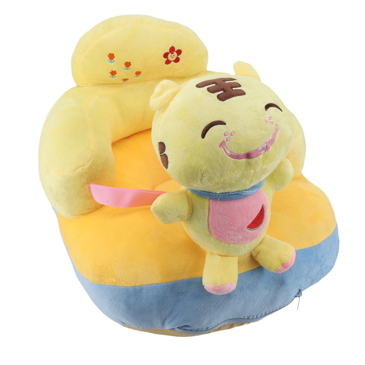 Baby Support Sofa Adjustable Angle Stable Electric Infant Sit Up Chair Floor Seat Plush Lounger for Household Tiger