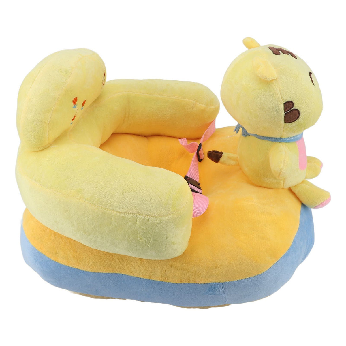 Baby Support Sofa Adjustable Angle Stable Electric Infant Sit Up Chair Floor Seat Plush Lounger for Household Tiger