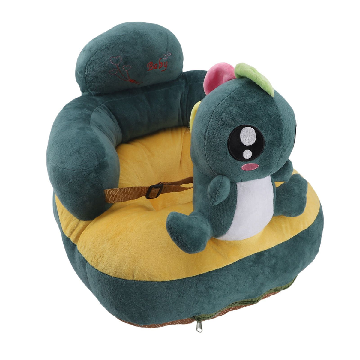 Baby Support Sofa Adjustable Angle Stable Electric Infant Sit Up Chair Floor Seat Plush Lounger for Household Dragon