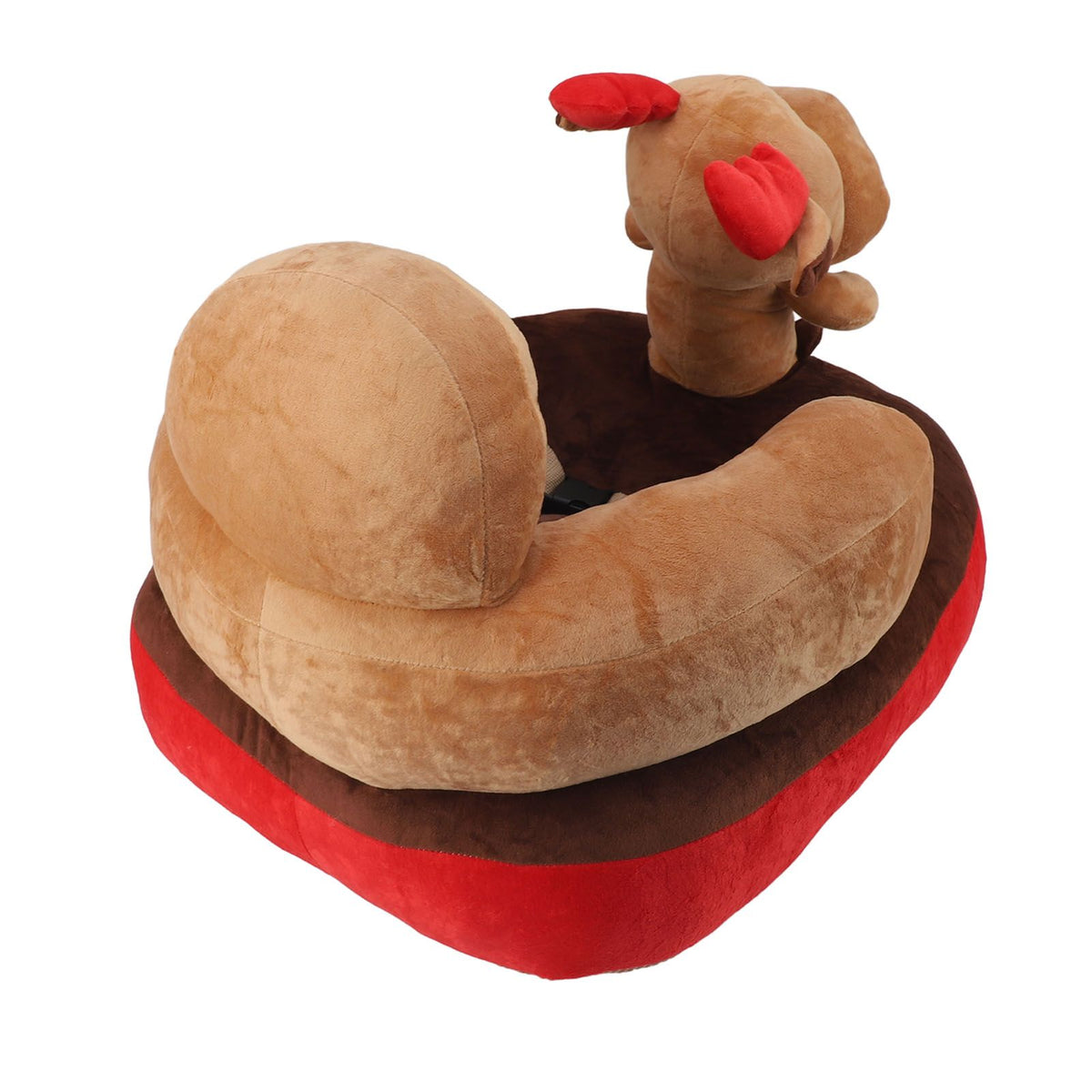 Baby Sofa Chair Floor Support Seat Plush Cute Cartoon Animal Angle Adjustable Baby Learning to Sit Chair with USB Cable for Toddlers Boys Girls Deer