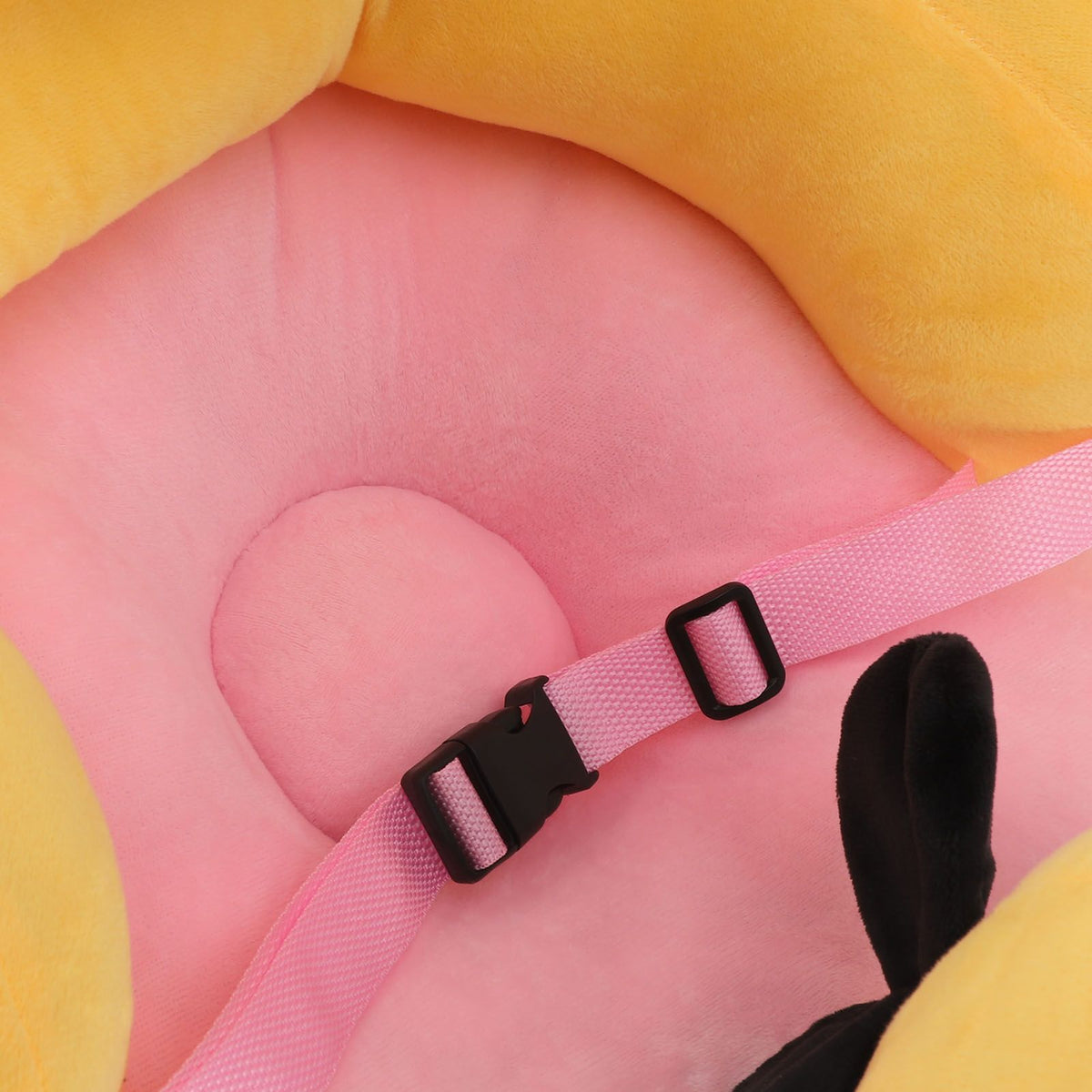Baby Learn Sitting Support Seats Anti Fall Anti Side Turning Rechargeable Plush Baby Learning to Sit Chair for Indoor Outdoor Bee